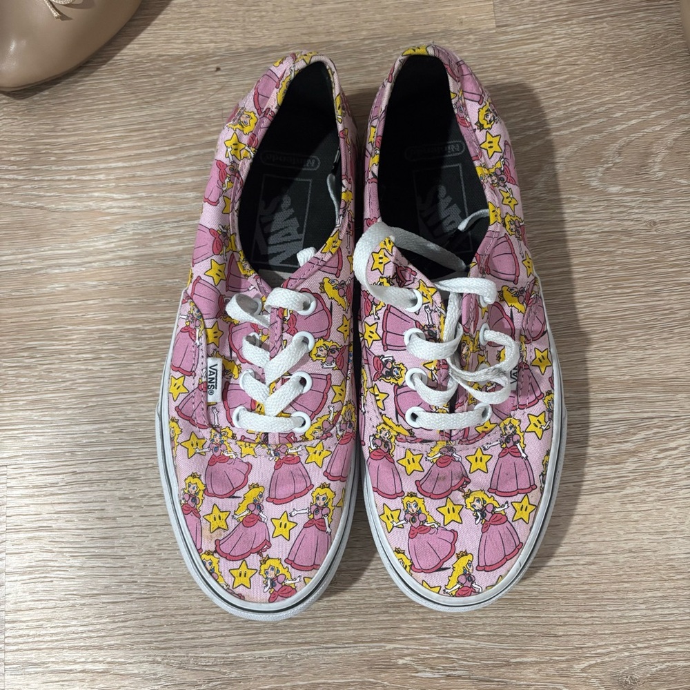 Princess Peach Vans pink trainers #gaming #sneakers